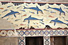 Fresco mit Delphinen